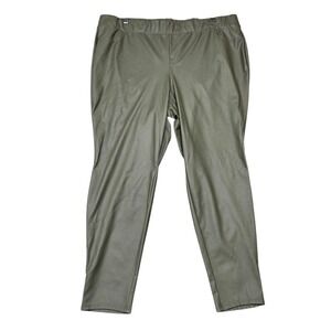 Torrid Faux Leather Leggings Pants Olive Green Size‎ 4X